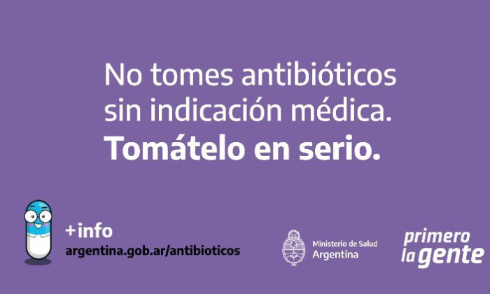 El ministerio de salud lanzó una encuesta sobre el consumo de antibióticos